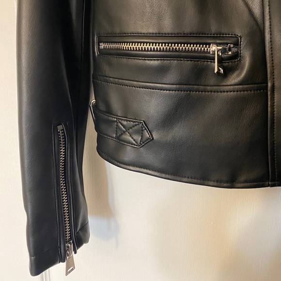Zara Faux Leather Jacket - Picture 3 of 4